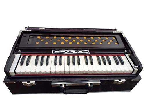 Image of high sound quality Folding Harmonium with cover