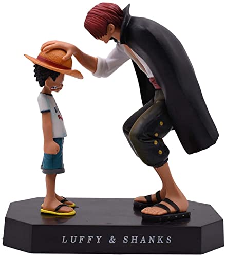 NNNBBB888, Anime One Piece Four Emperor Shanks Sombrero de Paja Infantil Luffy PVC Figura de acción Modelo Anime Modelo de colección Figuras de Juguete Cover