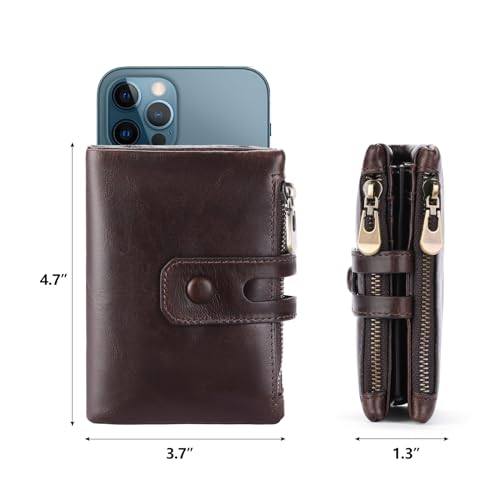 FALAN MULE Wallet for Men Large Capacity Genuine Leather Men Wallets RFID Blocking3