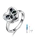 Butterfly Urn Ring for Ashes 925 Sterling Silver Cremation Butterfly Jewelry for Women Heart Urn Rememberance Gift for Loss