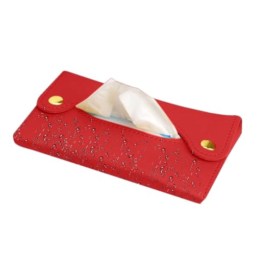 Porta Pañuelos PU - Elegante De Pañu Elos para Bolso, Bolso O Coche | Prácticos Accesorios De Bolsillo | Diseño Delgado, Portátil, Fácil De Llenar, Multicolor