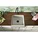 KOHLER Whitehaven Farmhouse Self-Trimming Apron Front Cast Iron Sink, Single Bowl with Short Apron, 24 Inch, White