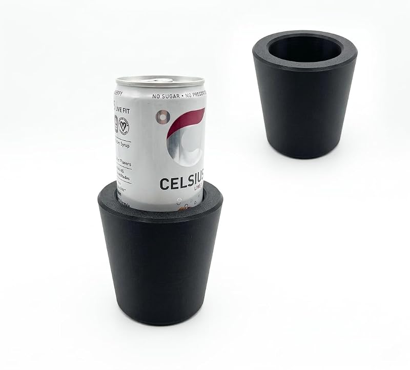 Adaptador de porta-copos para latas finas 250 mL e 355 mL Kimalab KL00D2 preto