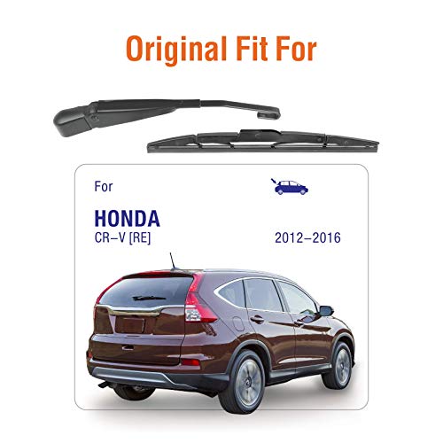 Image of Rear Wiper Arm with Blades Assembly for Honda CRV 2016 2015 2014 2013 2012, Genuine OE Back Windshield Wiper 76720-T0A-003 10 inch+13 inch+13 inch (3pcs)