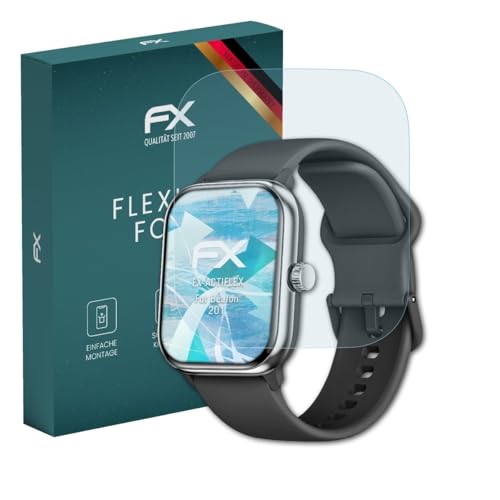 atFoliX Schutzfolie kompatibel mit Beafon 201 Folie, ultraklare und flexible FX Displayschutzfolie (3X)