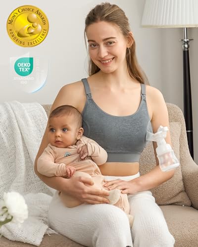 image for Momcozy Hands Free Pumping Bra, Adjustable Breast-Pumps Holding and Nu