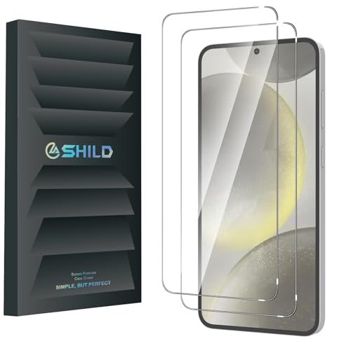 Image of SHILD - (Pack 2 Perfect - Fits Design Tempered Glass For Samsung S25 | Tempered Glass Screen Protector For Galaxy S25 - HD /Anti Scratch /Fingerprint Working