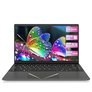 14" inch Laptop 8GB RAM 256GB SSD Laptop PC Core i3 with HD Display Webcam Support Dual-Band WiFi Student/ Business Laptops Computer with WPS Office, Long Battery Life, Type-C USB3.0 HDMI Port.
