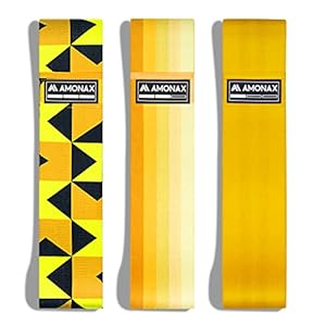 Amonax Stoffen weerstandsbanden voor dames, duurzame elastische banden voor gewichtsverlies training, fitnessaccessoires voor benen en billen