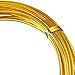 32.8 Feet Aluminum Wire, Bendable Metal Craft Wire for Making Dolls Skeleton DIY Crafts (Gold, 3 mm Thickness)