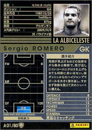 Amazon.co.jp: WCCF/12-13 2.0ver/A01/アルゼンチン代表/セルヒオ