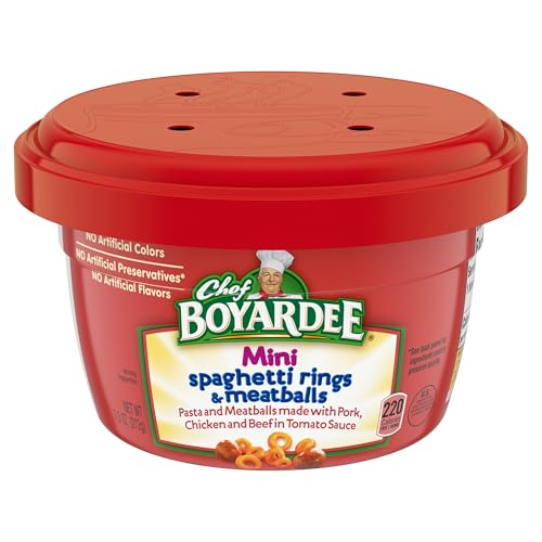 Chef Boyardee Mini-Bites Spaghetti Rings & Meatballs, 7.5 Oz