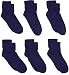 Jefferies Socks Little Girls' School Uniform Seamless Socks (Pack of Six Pairs)
