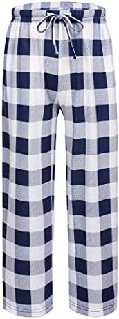 Ekouaer Boys Pajama Pants Long Sleep Pants Soft Elastic Waist Pajama Bottoms Plaid Lounge Pants with 2 Pockets