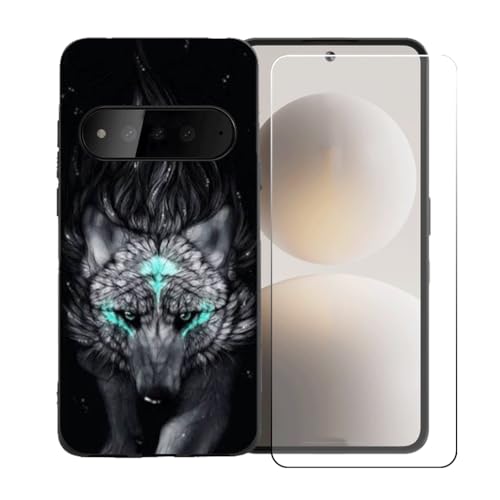 CongJiaLingXi�P�[�X�K�p�� Brain Natural AI Phone BGX5 (6.77") + �������ꂽ�K���X�X�N���[���v���e�N�^�[�A�_��ȃV���R�[���V�F���o���p�[TPU�ی�J�o�[�̂���,BST13