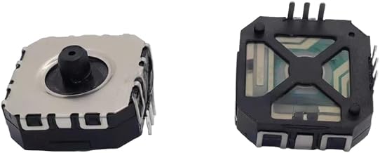 FACAIIO FJ08K-S Joystick avec interrupteur tactile, potentiomètre d'arbre en métal, réparation PSP, broches sécurisées pour PC