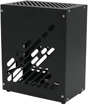 M24ITX Portable Mini All-Aluminum Side Through A4 Portable Case Small 1uflex Power Supply Alone Display Case K39 Black