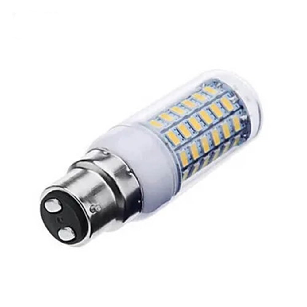 NXCVBNKZJ KJXP Lighting, Pack of 5, LED Corn Bulbs AC220V E14/GU10/G9/E27/B22 7W 69-SMD5730 Warm White/Cool White Corn Lamps(Warm White,B22 220V)