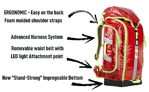 Image of Statpacks New 2023 G3+ Backup Red EMT Medic Backpack BLS ALS Trauma Bag for EMS, Police, Firefighters