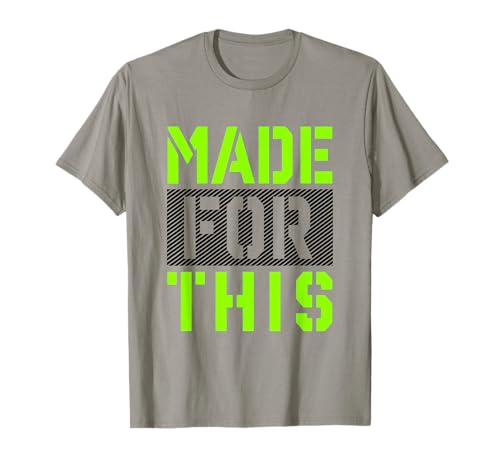 Unique Design Athletic Neon Green Graphic Made For This T-Shirt