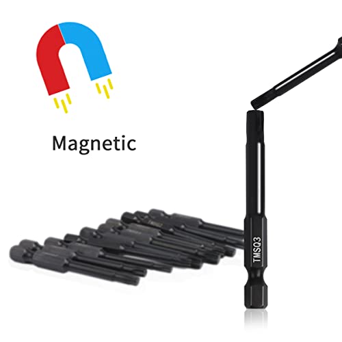 Narwhal 8 Point Star Bit Set for Trailers (24 Pack Double Square - CR-MO Steel) 8 Point Torx Bits in The Following Sizes #1 x6, #2 x12, and #3 x6 for Trailers, RVs, and More by Narwhal - Used condition - Image 3