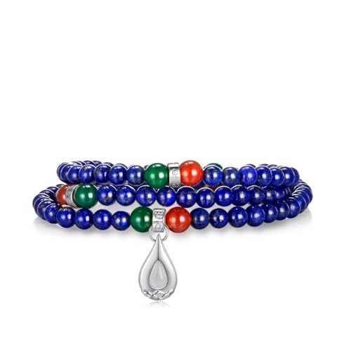 Image of Five Elements 18K Gold Vermeil 3 Layered Crystal Gemstone Beads Bracelet & Necklace for women Solid 925 Sterling Silver 18K Gold or White Gold Plated jewelry