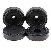4Pcs 4010mm Anti Vibration Amplifier Feet, Aluminium Alloy Universal Speaker Spikes Pads Base Pad Anodizing Isolation Sand Blasting Amplifier Pads Feet.Black/Gold/Silver