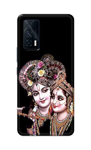 Image of PRINTFIDAA� Printed Hard Back Cover Case for Vivo iQOO 7 5G Back Cover (Radha Krishna) -2808