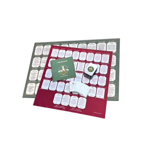 Jeu de cartes Lenormand apprentissage débutant avec cours de cartomancie et 2 tapis