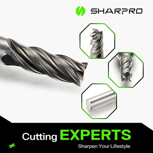 Image of 6mm Shank End Mill Set 3mm Cutting Dia. 4 Flutes AlCrN Coated Carbide Square CNC End Mills, Apply for Alloy Steel, Stainless Steel, and Various Cast Iron (5PCS)