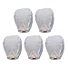 OSALADI 20PCS Fire Sky Lanterns Chinese Kongming Lantern Paper Sky Flying Wishing Lamp for Memorial Ceremonies Celebrations Weddings Graduation Oval Shaped White