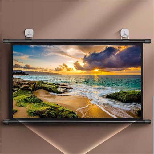 Pantalla de proyección manual HD 4K 50 pulg 4:3 miniatura 1