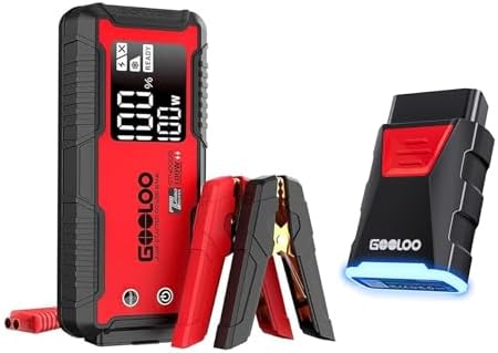 GOOLOO GT4000S Jump Starter & GOOLOO DEEPSCAN DS200 OBD2 Scanner Diagnostic Tool