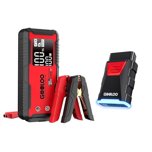 GOOLOO GT4000S Jump Starter & GOOLOO DEEPSCAN DS200 OBD2 Scanner Diagnostic Tool