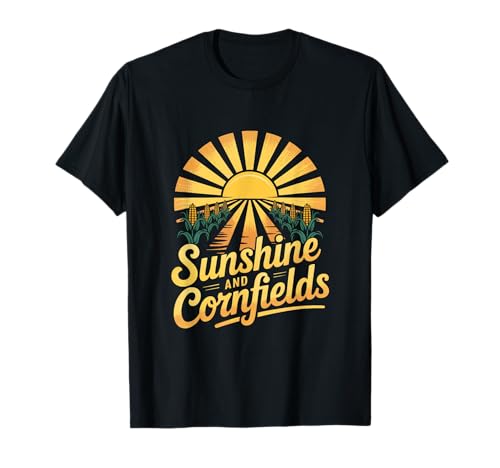 Granjero de maíz Sunshine And Cornfields Camiseta