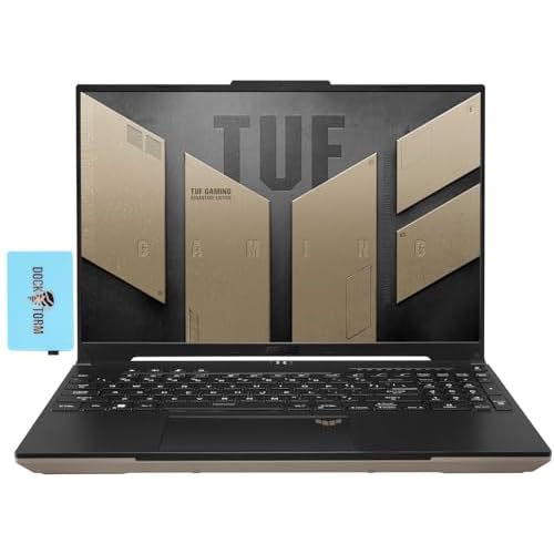 ASUS TUF Gaming A16 Advantage Edition Gaming Laptop 16.0″ 240Hz WQXGA Display (AMD Ryzen 9 7940HS, Radeon RX 7700S 8GB, 32GB DDR5, 1TB PCIe SSD, Backlit KYB, WiFi 6, Win 11 Home) w/DKZ Hub