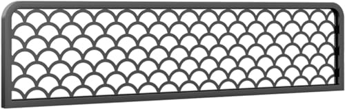 Cloisons de séparation en verre pour salle à manger – Cloisons décoratives creuses en ferronnerie pour restaurant et salle à manger, motif à rayures...