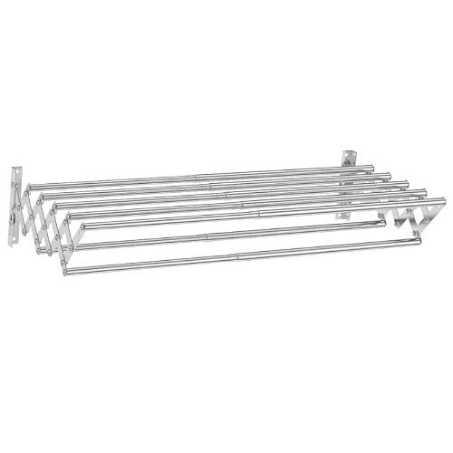 Miniatura 2 de Nakloe - Tendedero Extensible Pared - Tendedero Pared - Tendederos Plegables De Pared - Uso Exterior E Interior - Fabricado En Aluminio - Alta Resistencia Ancho 74cm
