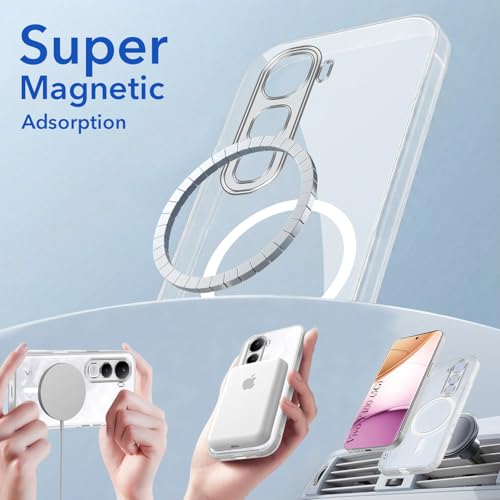 Image of Jkobi Lifetime Anti-Yellow MagSafe Compatible Clear Back Cover Case for Vivo Y400 (Sleek Hard Crystal | Shockproof and Camera Protection)