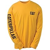 Caterpillar Men's Big and Tall Trademark Banner Long Sleeve Tee