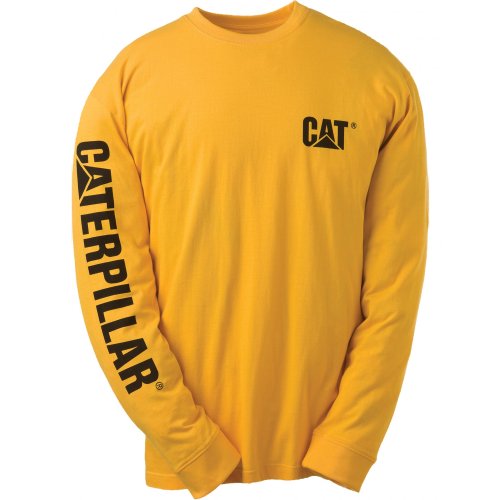Caterpillar Men's Trademark Banner Long Sleeve T-Shirt (Regular and Big & Tall Sizes)