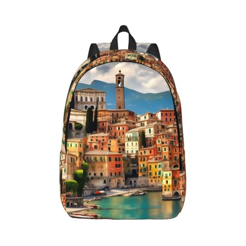 Mochilas de senderismo y viaje con estampado italiano para rutas al aire libre