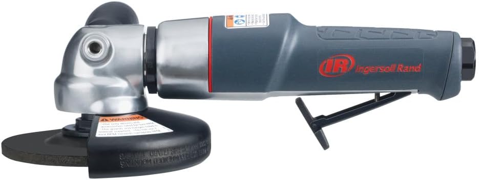 Ingersoll Rand 345MAX-M Angle Air Grinder and Cut-off Tool, 5" Wheel, M14 Arbor, 12,000 RPM, 0.88 HP, Rear Exhaust