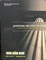 Kaplan PMBR Bar Review Additional MBE Practice Exam B006TP6F8G Book Cover