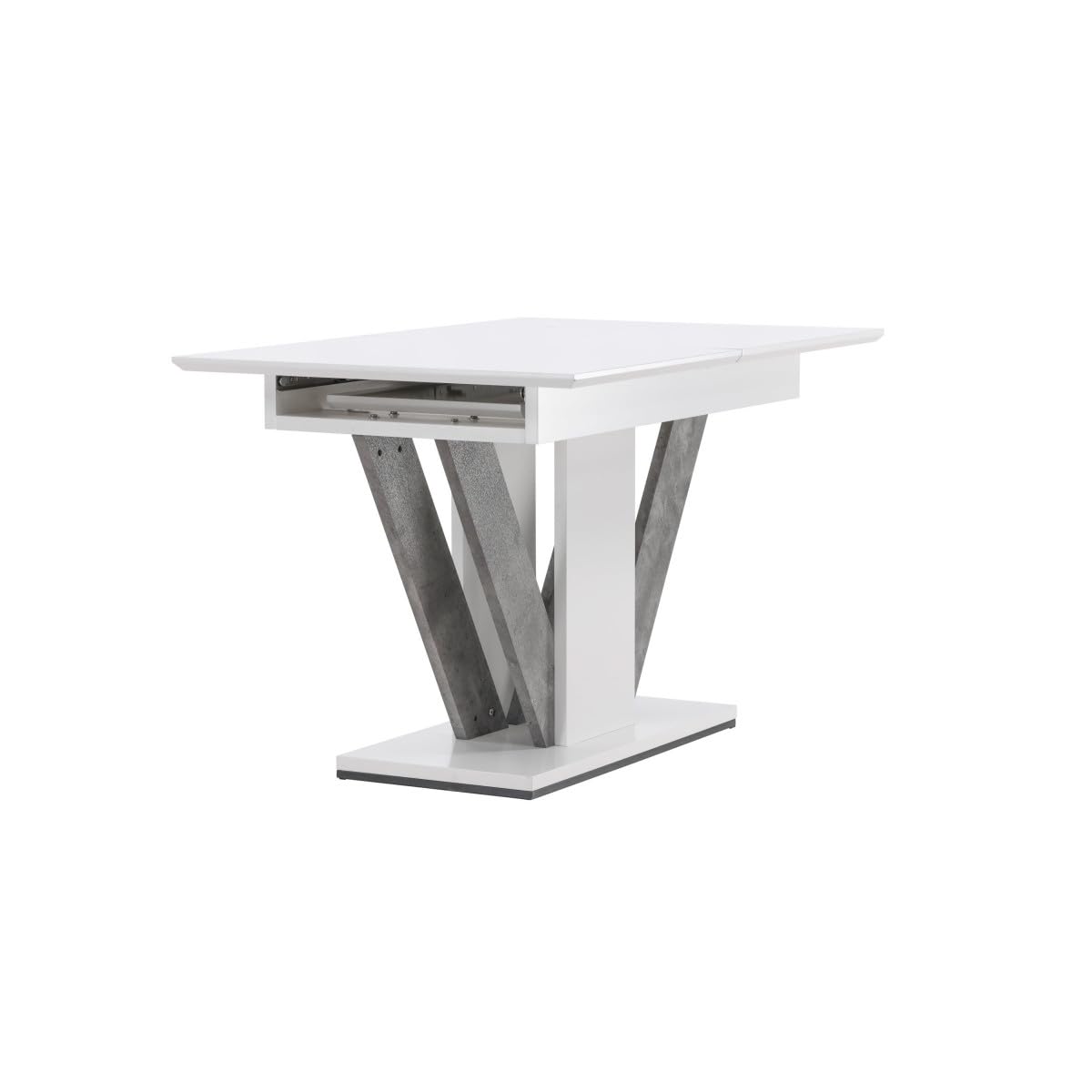 Paris Prix Table à Manger Extensible DISA 120-160cm Blanc