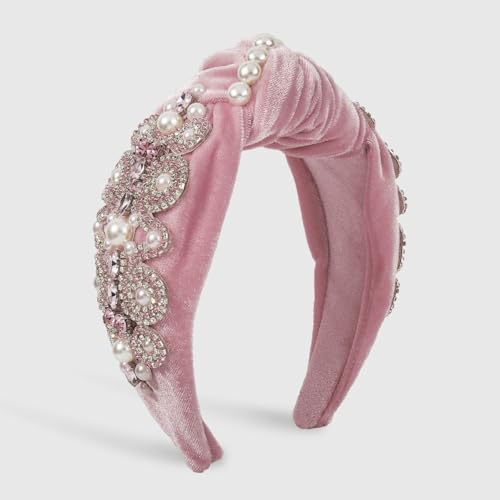 Bandeau à pression anti mal de tête en strass scintillant