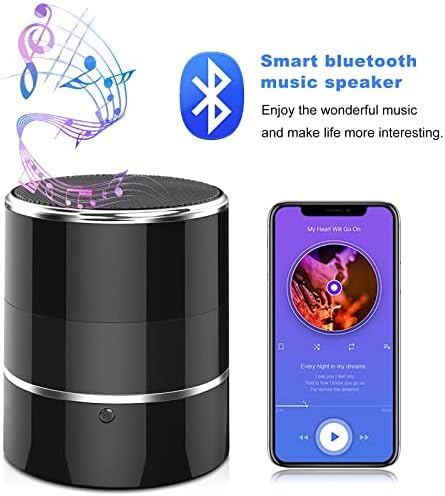Hidden Spy Camera in Bluetooth Speaker with 240°Viewing Angle,Motion Activated,Nanny Cams Wireless with Cell Phone App,Aipmoz camaras espias ocultas 4K for Home Security(2.4/5Ghz)