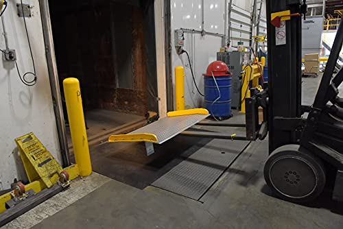 Vestil Tas-10-5436 Aluminum Dock Board With Steel Curb, 10000 Lb. Capacity, 54" X 36", Silver #TOP3