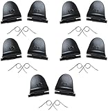 Magic&shell 5 Pairs Black L2 R2 Trigger Buttons and 5 Pairs Springs Replacement Parts for Playstation 4 PS4