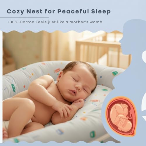 Image of R for Rabbit Snuggy Cuddles Baby Sleeping Bag, 100% Cotton Multifunctional Soft Breathable Travel Friendly Bedding Set (Roadster Grey)